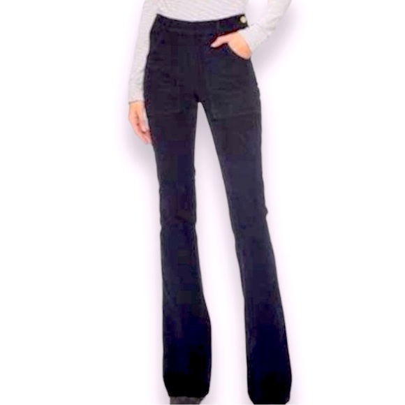 FRAME DENIM Le Flare De Francoise NAVY BLUE Corduroy Size 24 NWT